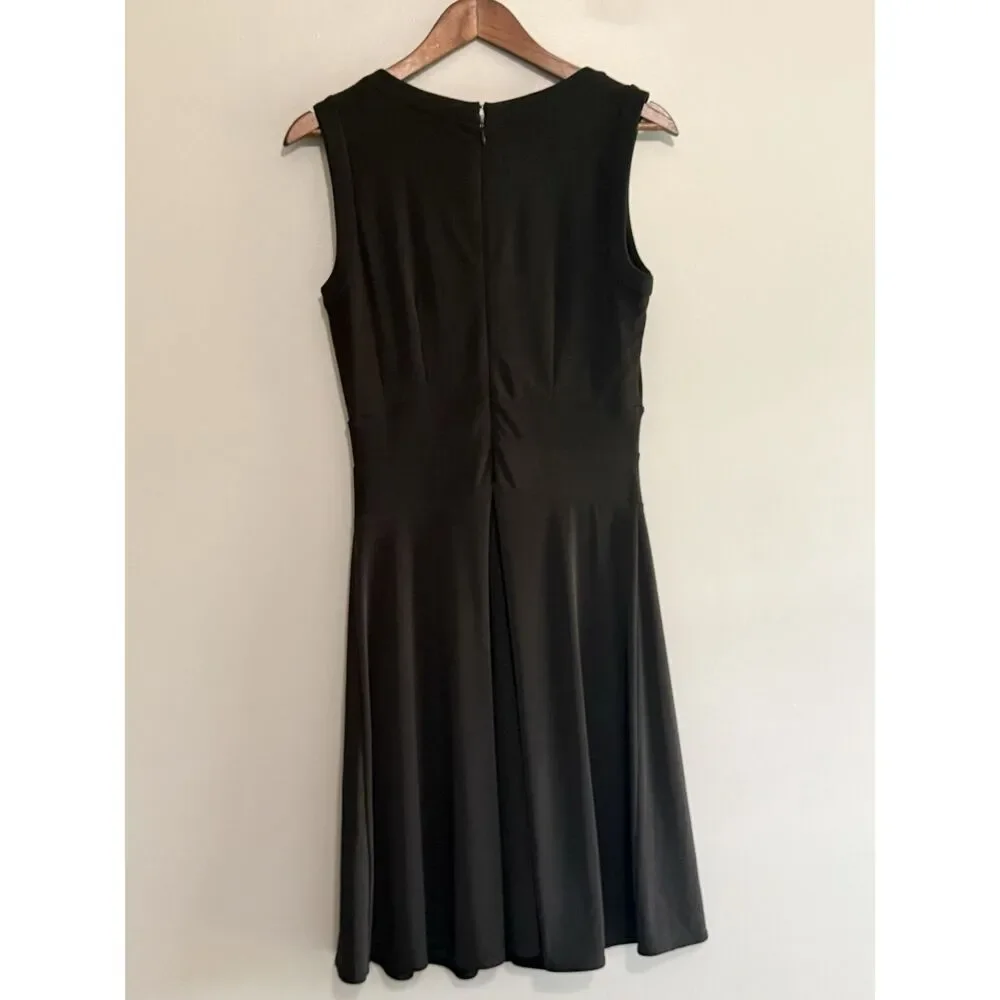 White House Black Market Jersey Knit Keyhole Dress Classic Wedding Office Size 6